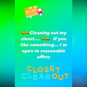Cleaned out my closet!!!! Lots of new items listed!!